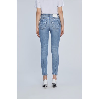 Vaquero slim fit 7/8 Azul