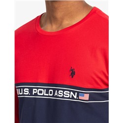 COLORBLOCK PIECED LONG SLEEVE T-SHIRT
