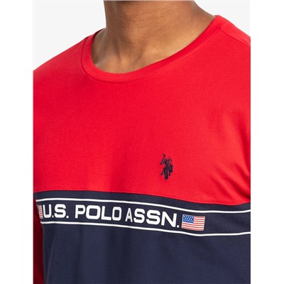 COLORBLOCK PIECED LONG SLEEVE T-SHIRT