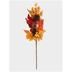 Ветка декоративная, 54 см, полиэстер/пенопласт, Букет с тыквой, Bright pumpkin