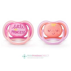 Avent Sucettes Ultra Air 6-18 mois Princesses x2