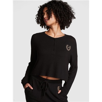 PINK COZY LONG-SLEEVE SLEEP SHIRT