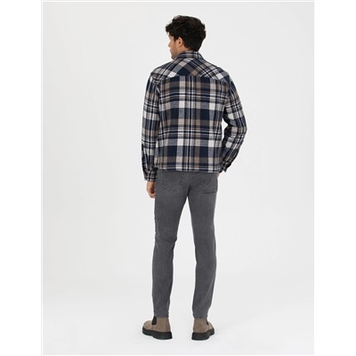 Antrasit Slim Fit Jean Pantolon