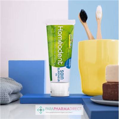 Boiron Homéodent - Soin Blancheur - Goût Chlorophylle - Dentifrice 75 ml