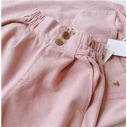 Розовые джинсовые брюки. Экспорт