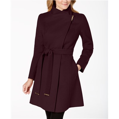 MICHAEL Michael Kors Asymmetrical Belted Coat