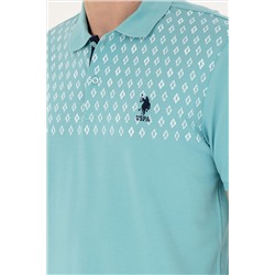 Erkek Regular Fit Polo Yaka Mint Tişört