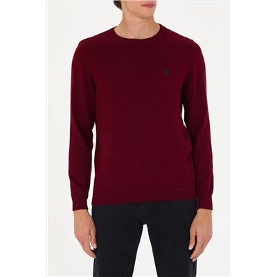 Erkek Bordo Basic Kazak