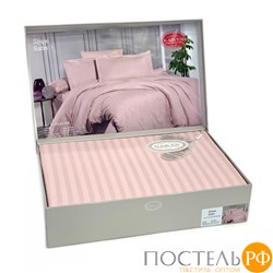 Постельное белье "Карвен" Stripe Satin семейное N 164-SS 008 персиковый