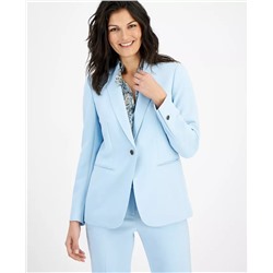 ANNE KLEIN Women's One-Button Notched-Collar Blazer