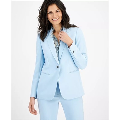 ANNE KLEIN Women's One-Button Notched-Collar Blazer