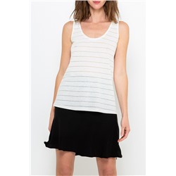 Camiseta de tirantes de lino Blanco roto