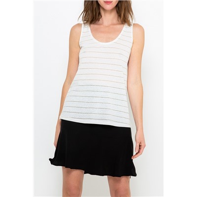 Camiseta de tirantes de lino Blanco roto