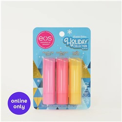 Strawberry Cheer, Candy Cane Swirl & Vanilla Toffee 3-Pack Lip Balm