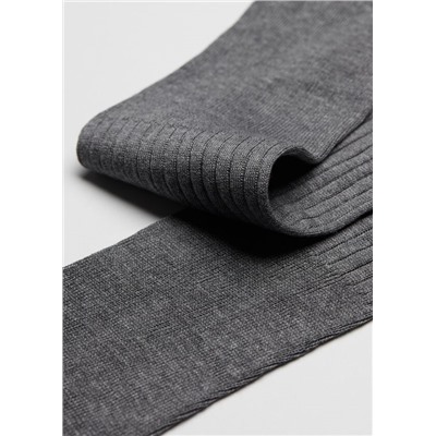 Lange gerippte Herrensocken mit Fil d‘Ecosse