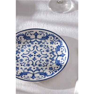 Reve Bleu Serenity Pasta Tabağı - 19 cm - Mavi/Beyaz