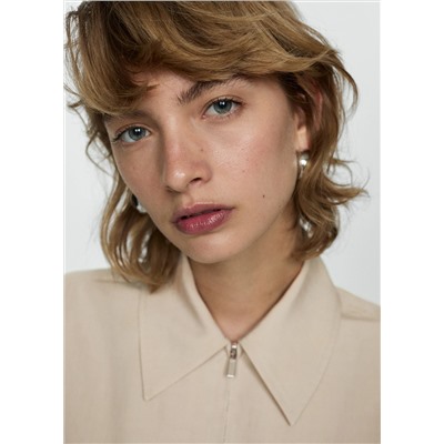 Mono lyocell cuello camisero