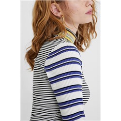 Camiseta crop rayas