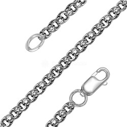 Цепь из чернёного серебра - Бисмарк, 40 см 925 пробы 1-001ча