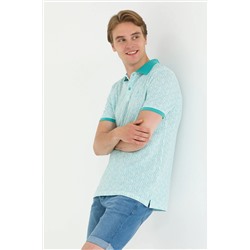 Erkek Mint Polo Yaka Tişört
