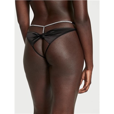 VERY SEXY Crotchless Shine Strap Lace Brazilian Panty