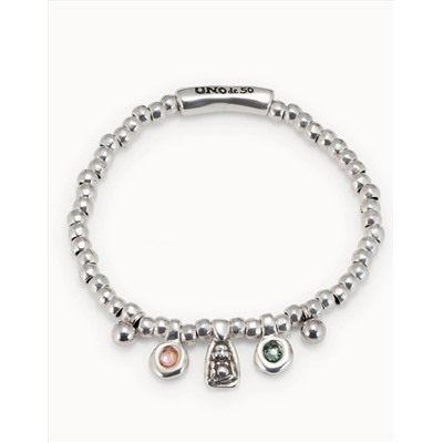 Pulsera bañada en plata de ley