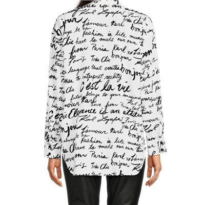 Karl Lagerfeld Paris Script Print Shirt