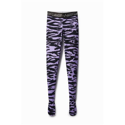 Legging slim animal print