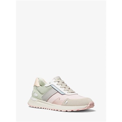 MICHAEL MICHAEL KORS Monroe Canvas and Suede Trainer
