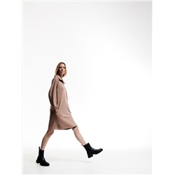 PREMIUM Kleid mit hohem Stehkragen
