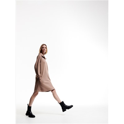PREMIUM Kleid mit hohem Stehkragen