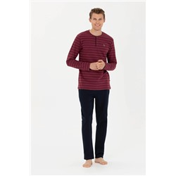 Erkek Bordo Pijama Takımı