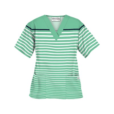 UA Sassy Stripes Amazon Scrub Top