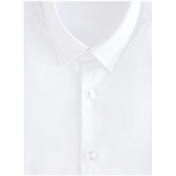 Senior Boys White Short Sleeve Skinny Fit School Shirt 2 Pack