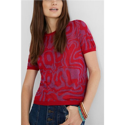 Camiseta punto jacquard