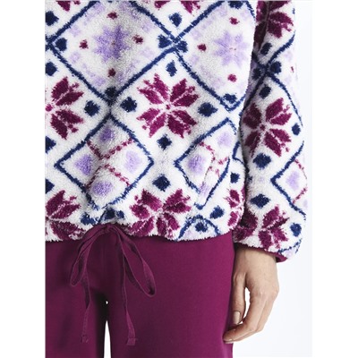LC Waikiki Dik Yaka Desenli Uzun Kollu Kadın Pijama Takımı, LCW DREAM                                            
                                            Dik Yaka Desenli Uzun Kollu Kadın Pijama Takımı
