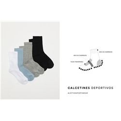 PACK OF 5 PAIRS OF SPORTS SOCKS