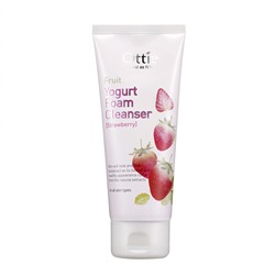 Fruit Yogurt Foam Cleanser-Strawberry, Йогуртовая пенка для умывания с экстрактом клубники