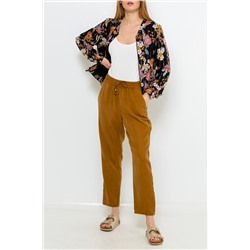 Pantalón recto Mostaza oscuro