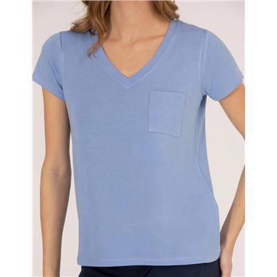 Mavi Comfort Fit V Yaka Basic Tişört