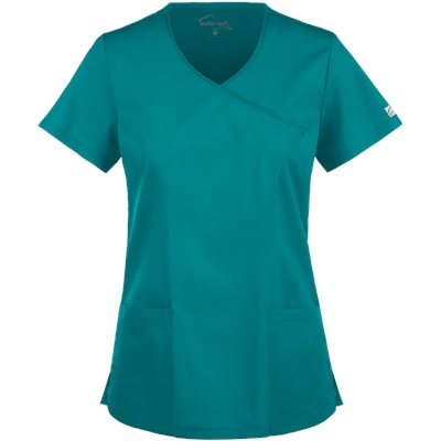 UA Butter-Soft STRETCH Scrubs V-Neck Mock Wrap Top