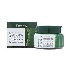 FarmStay Aloe Visible Difference Fresh Cream Освежающий крем с экстрактом алоэ 100г