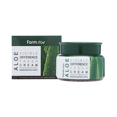 FarmStay Aloe Visible Difference Fresh Cream Освежающий крем с экстрактом алоэ 100г