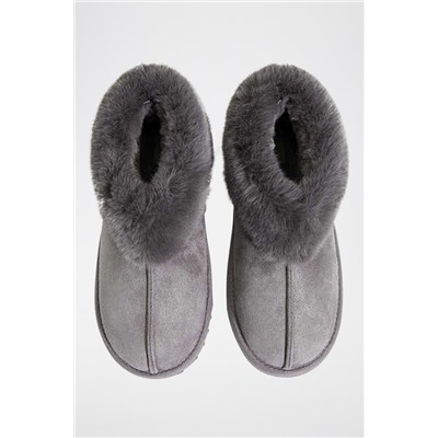 Botines forrados Gris