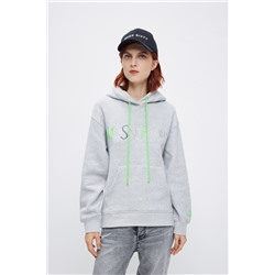 Sudadera con capucha Gris jaspeado