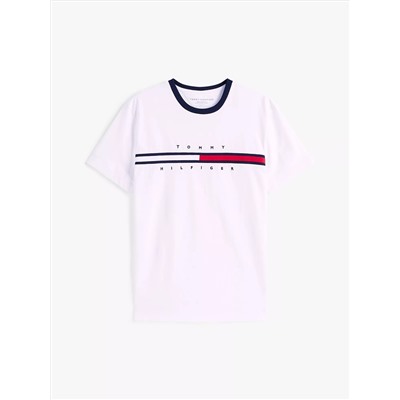 Embroidered Flag Logo T-Shirt