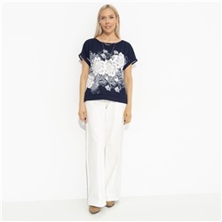 Футболка свободной посадки, Жду чудо (floral print)
