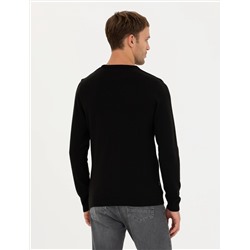 Siyah Slim Fit Kazak