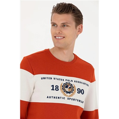 Erkek Kiremit Sweatshirt
