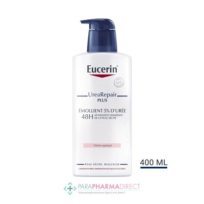 Eucerin UreaRepair Plus Emollient 5% d'Urée Peaux Sèches 400 ml
